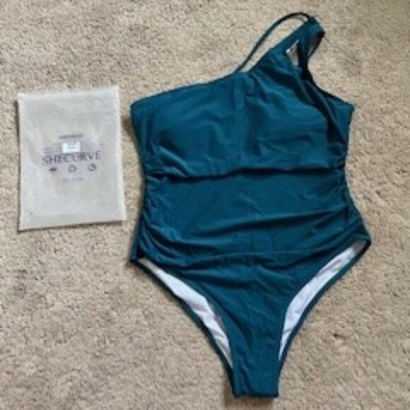 SheCurve One Shoulder One Piece Swimsuit Size L - Picture 1 of 7